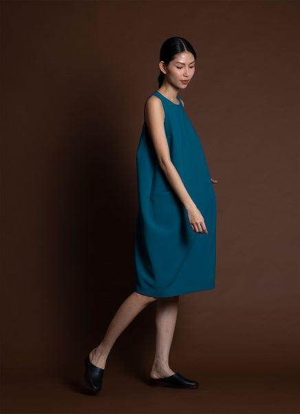 KAAREM - Flux Sleeveless Dropped Armhole Pocket Dress