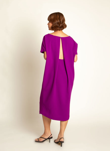 KAAREM-triangle-dress-magenta-