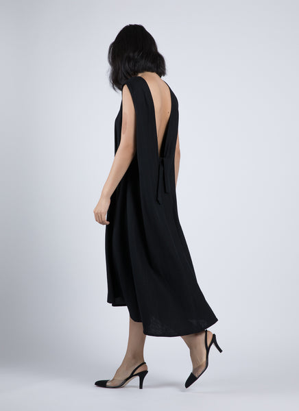 KAREEMA TIE-WAIST DRESS