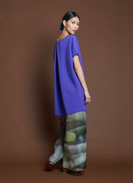 KAAREM - Weed Halter Pocket Dress w/ Removable Straps - Black Blue