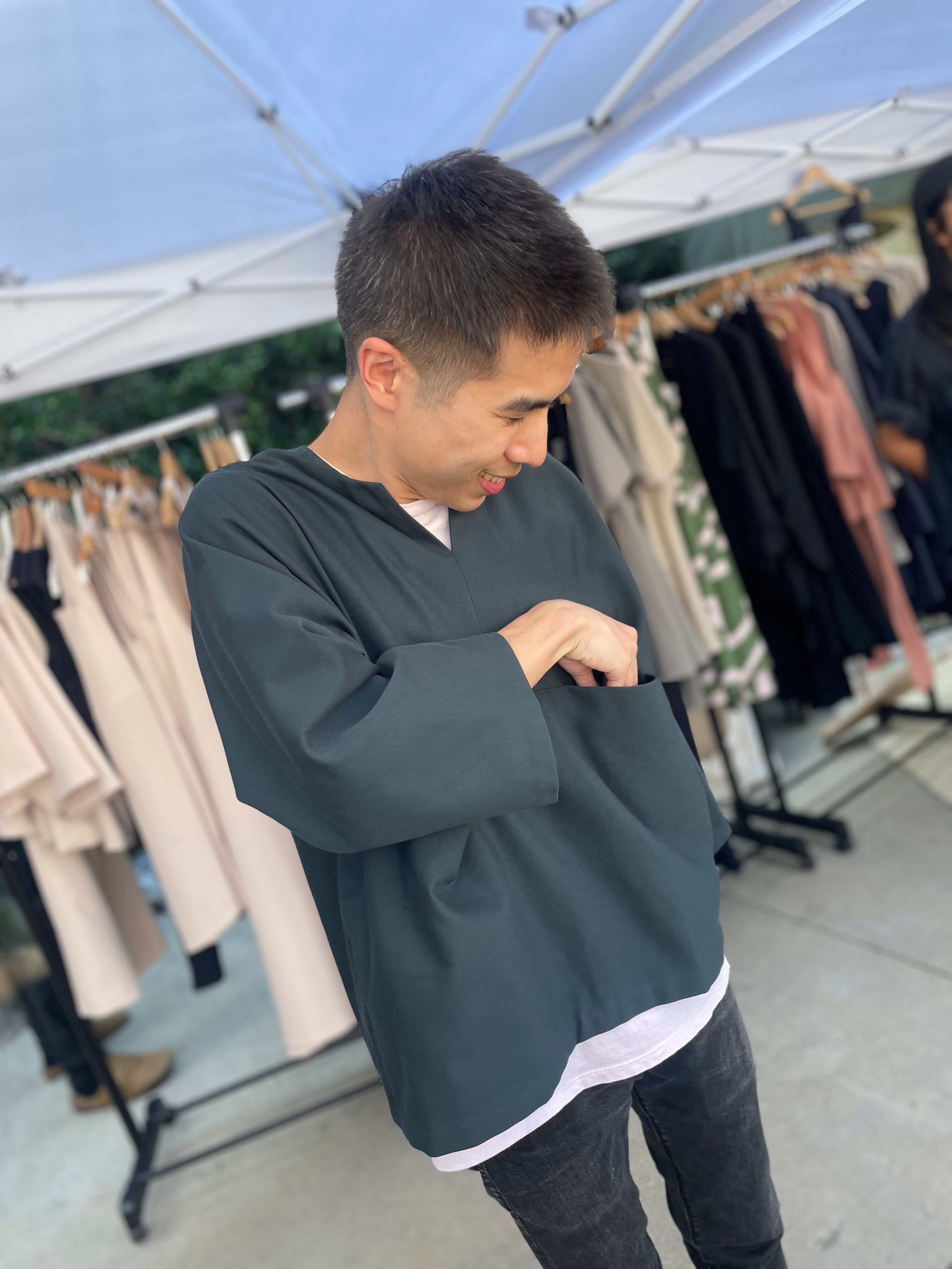 Middle slit tops cheap