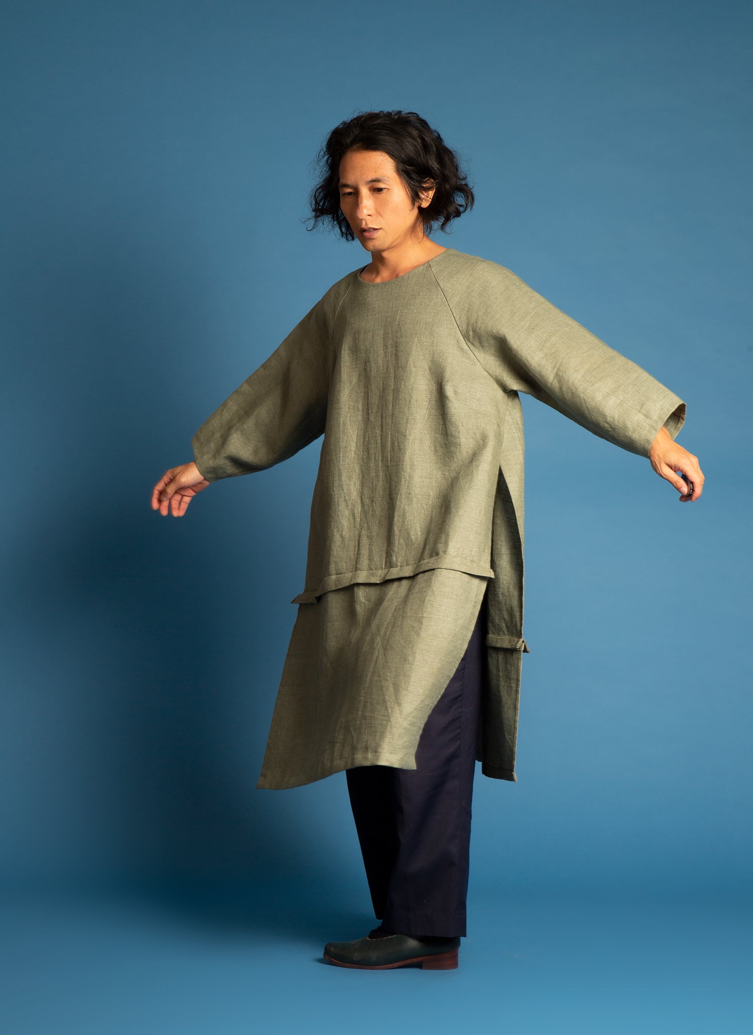 KAAREM - Lim Thắm Unisex Hi-lo 2-1 Convertible Áo Dài Tunic
