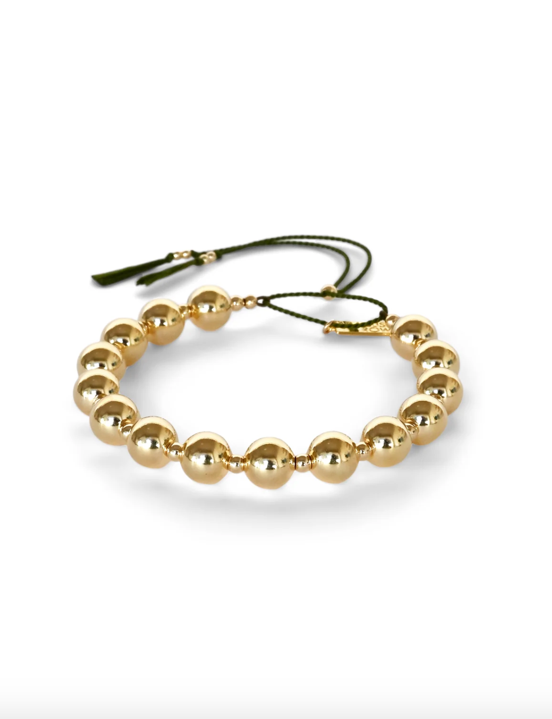 KAAREM - Abacus Row Moon Sun Bracelet, Moss KAAREM - Abacus Row Moon Sun Bracelet, Moss