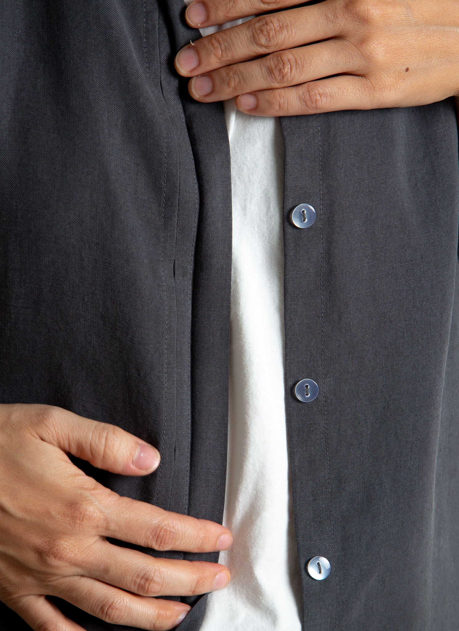 Roll-Up Pocket Shirts (Black) - AAKAM aakam Roll-Up Pocket Shirts