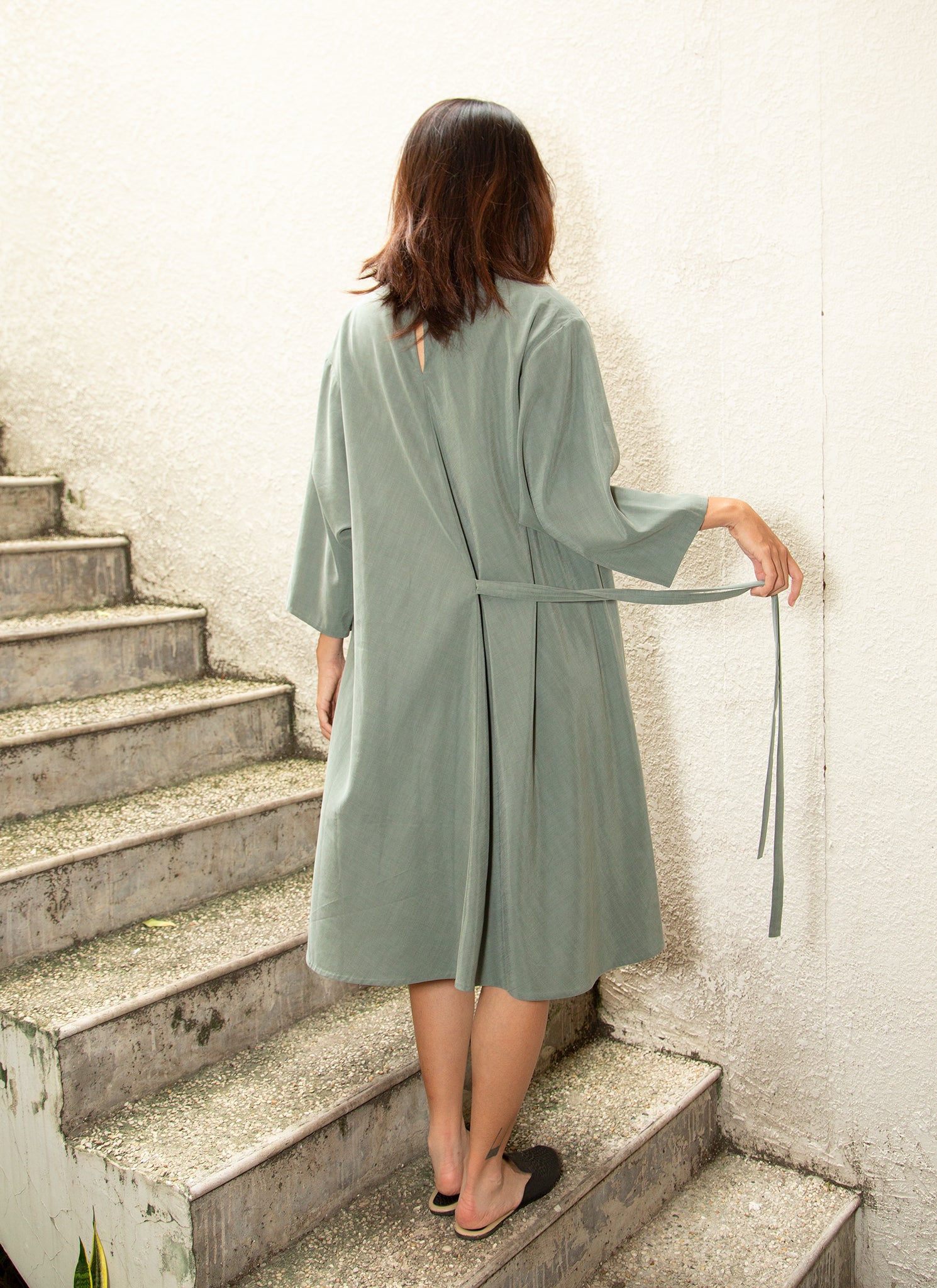sage green a line dress Branch Boxy A-Line in This chiffon A YGroup_serina-mini a line dresses for COLOR:Turquoise