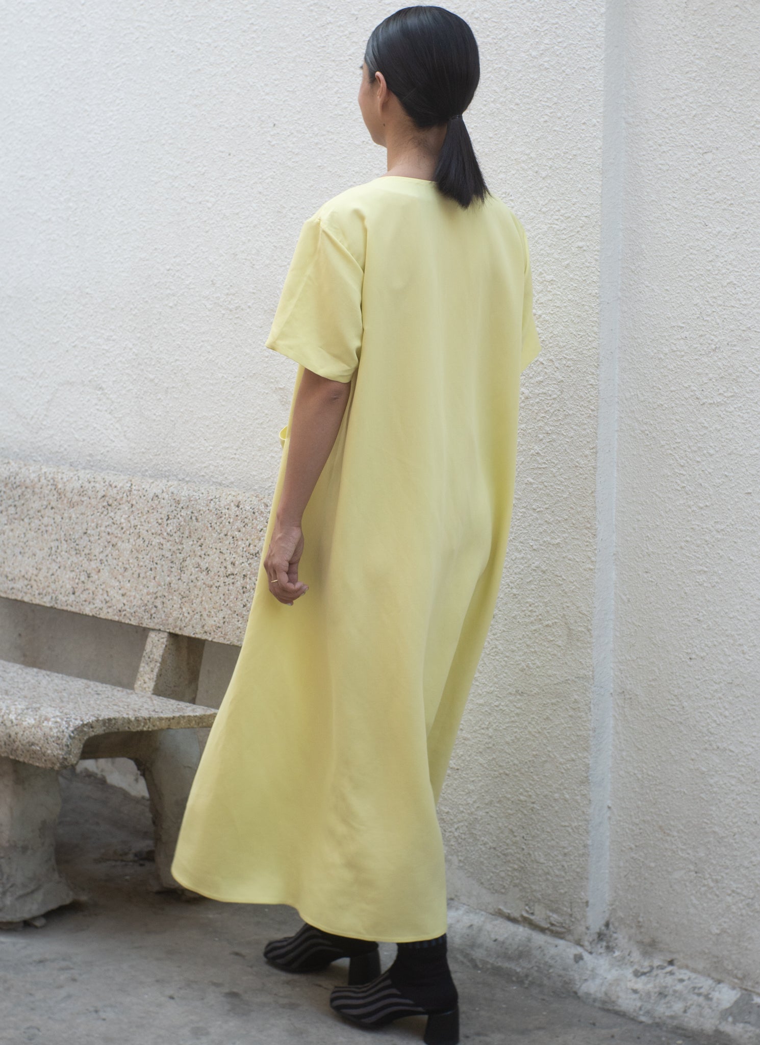 KAAREM - Mango Short Sleeve V Pocket Dress