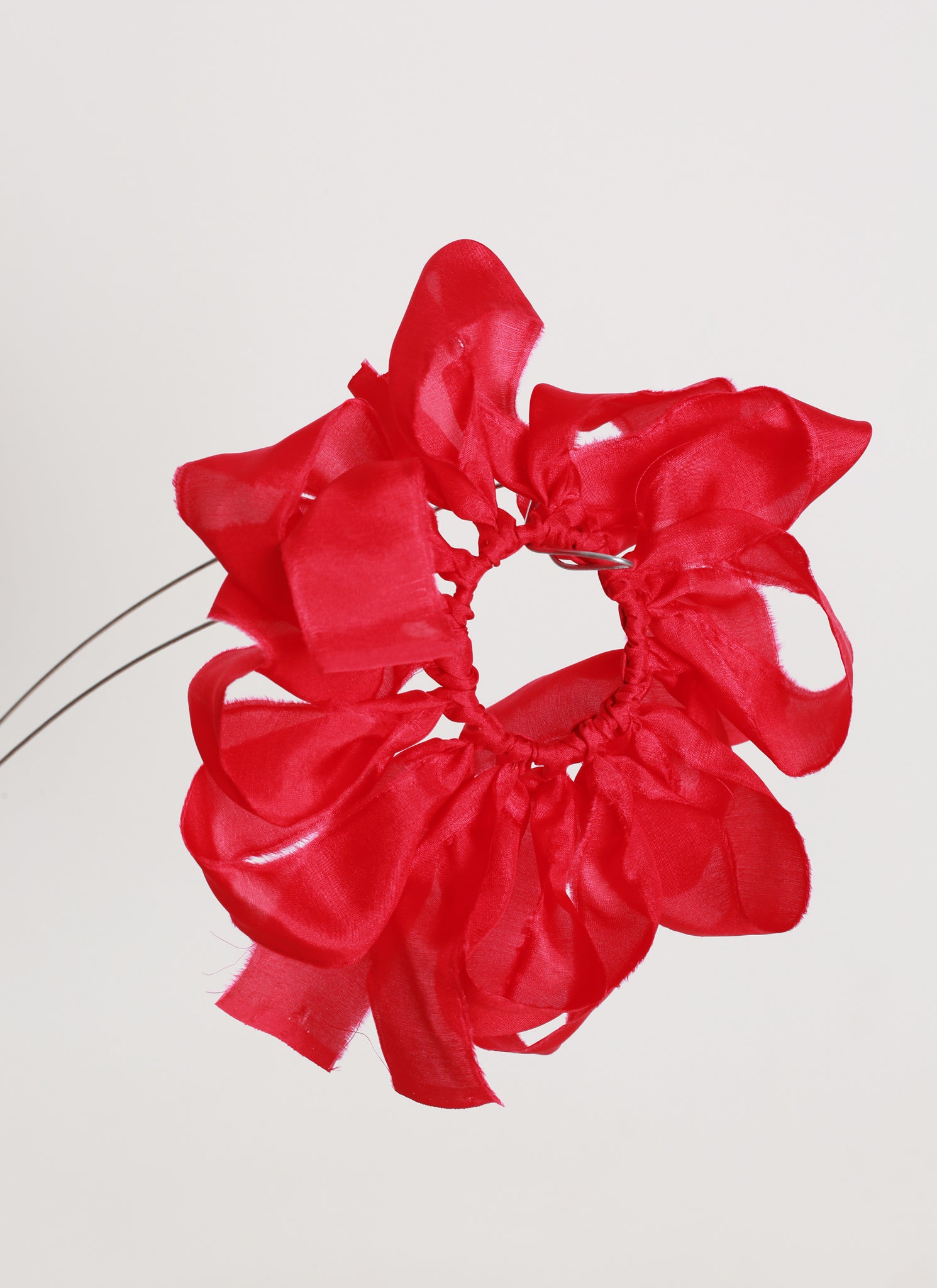 KAAREM - Seven Leaf Handwoven Silk Hair Tie / Bracelet Accessory
