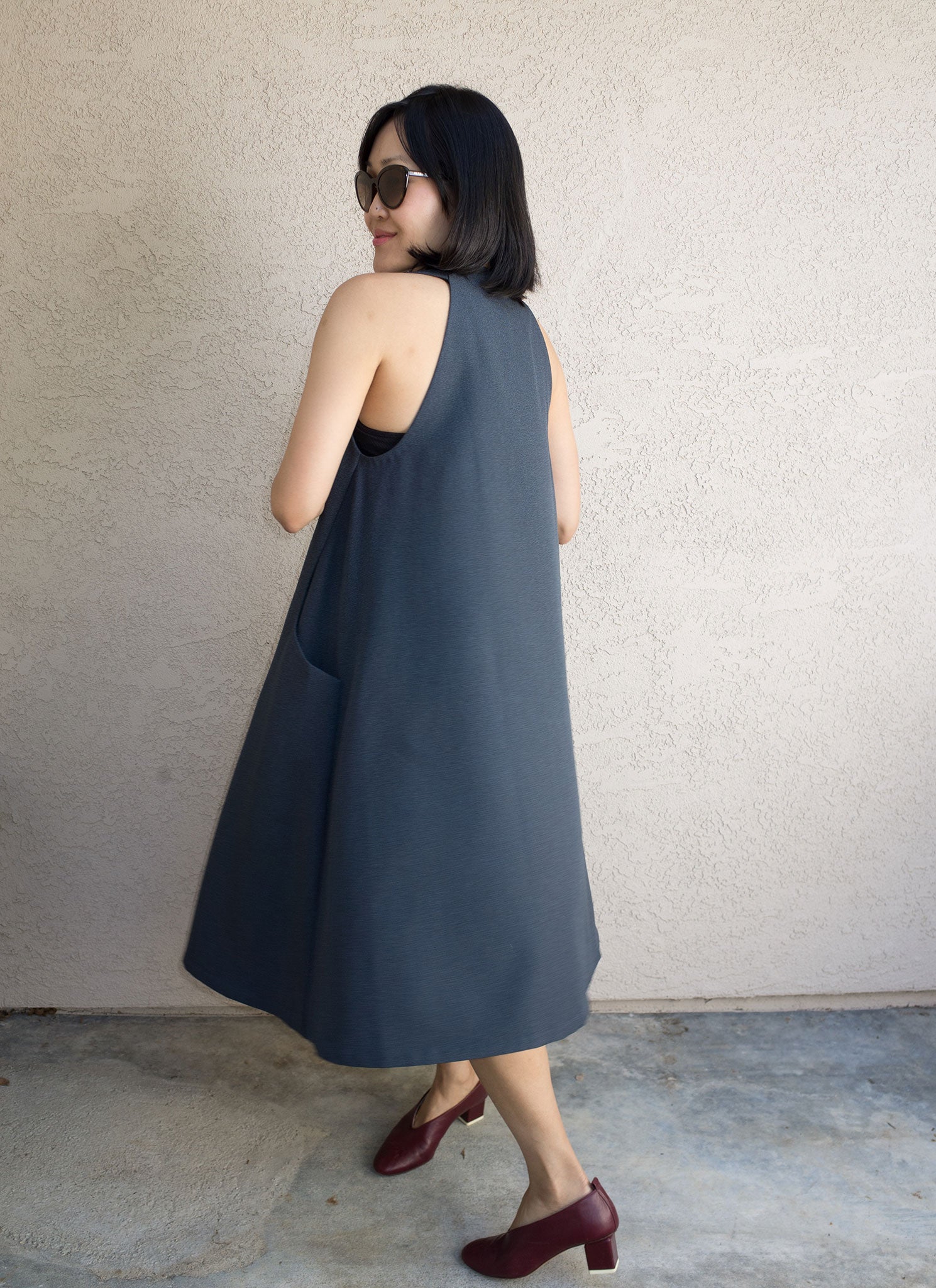 midi a line dress