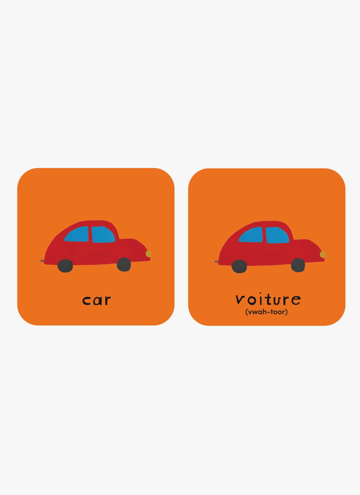 KAAREM - Minilingo French/English Bilingual Memory Game Flashcards