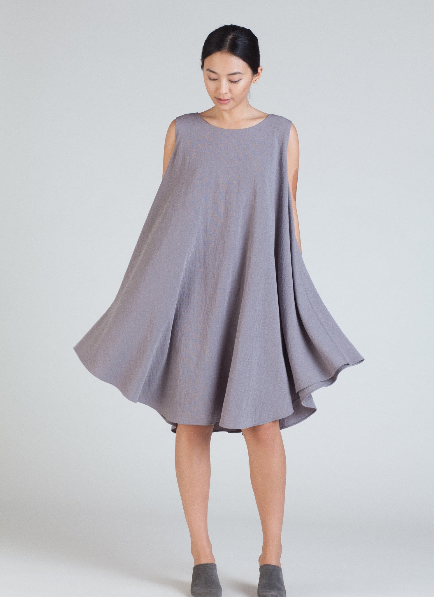 nice linen dresses Sleeveless Linen Dress ACADIA in Natural melange