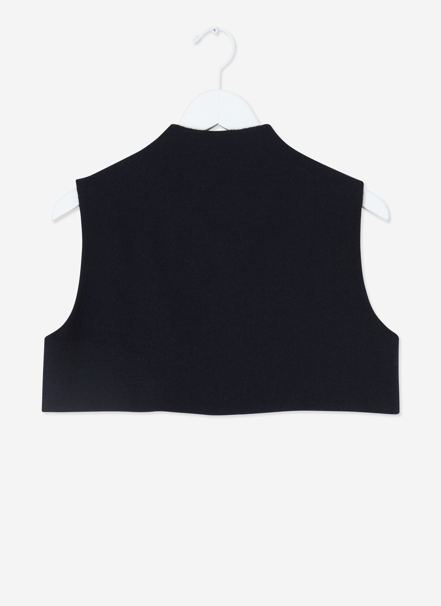 KAAREM - Piece of Travels Sleeveless Cropped Vest - Black
