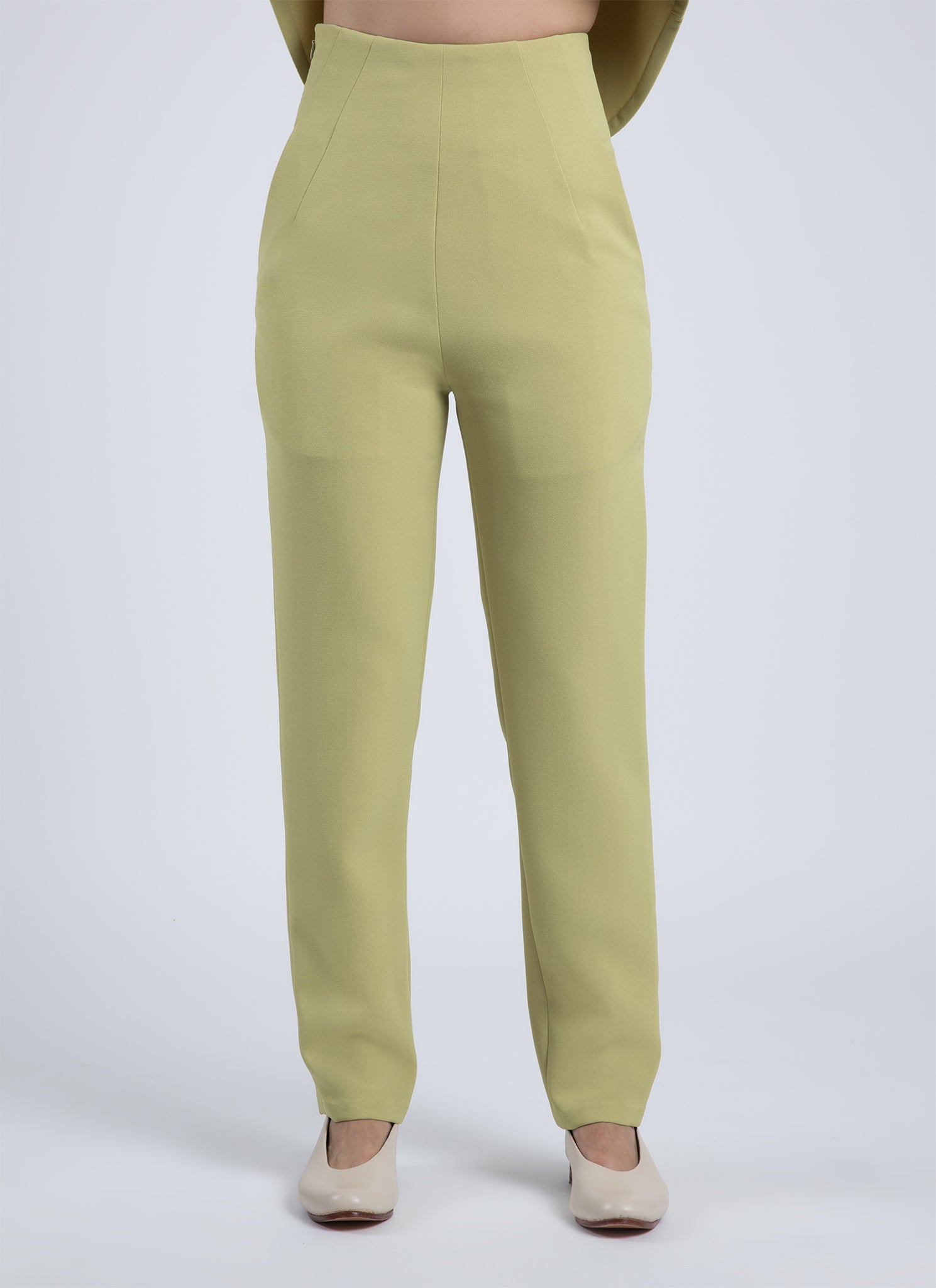 KAAREM - Sam High-Waisted Pocket Pant - Yellow