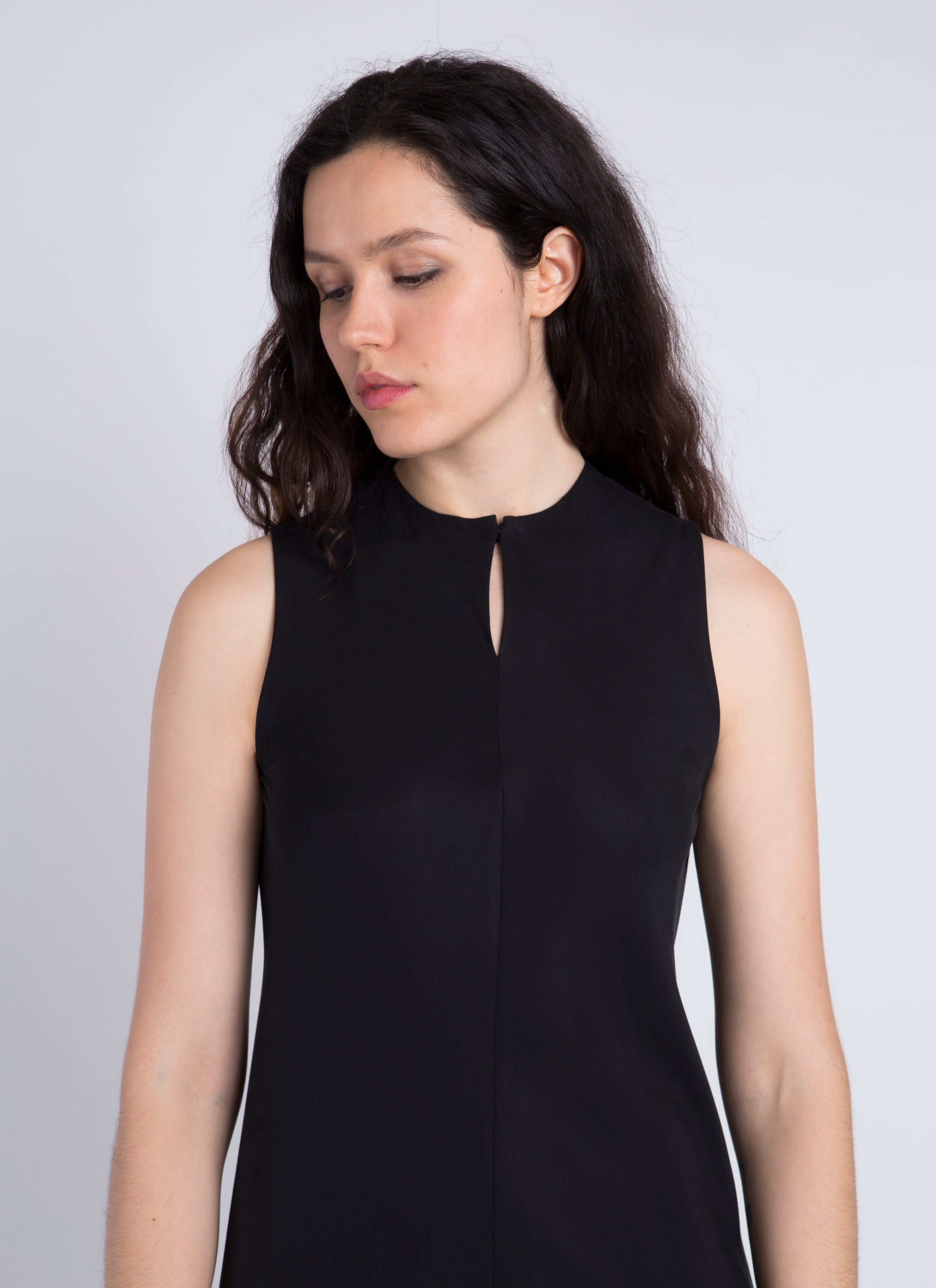 Calo Front Seam Sleeveless A-Line Dress