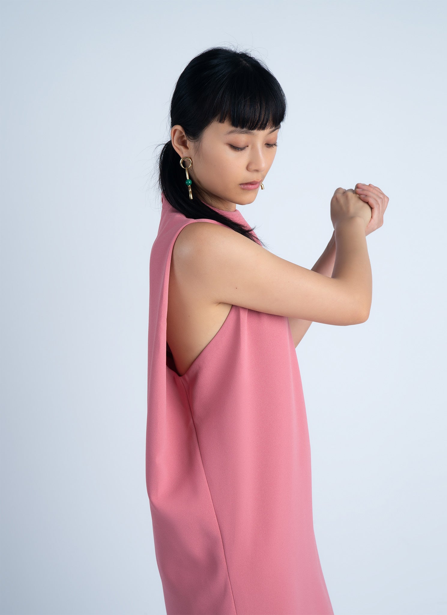 KAAREM - Dill High Collar Dress - Sunset Pink KAAREM - Dill High Collar Dress - Sunset Pink