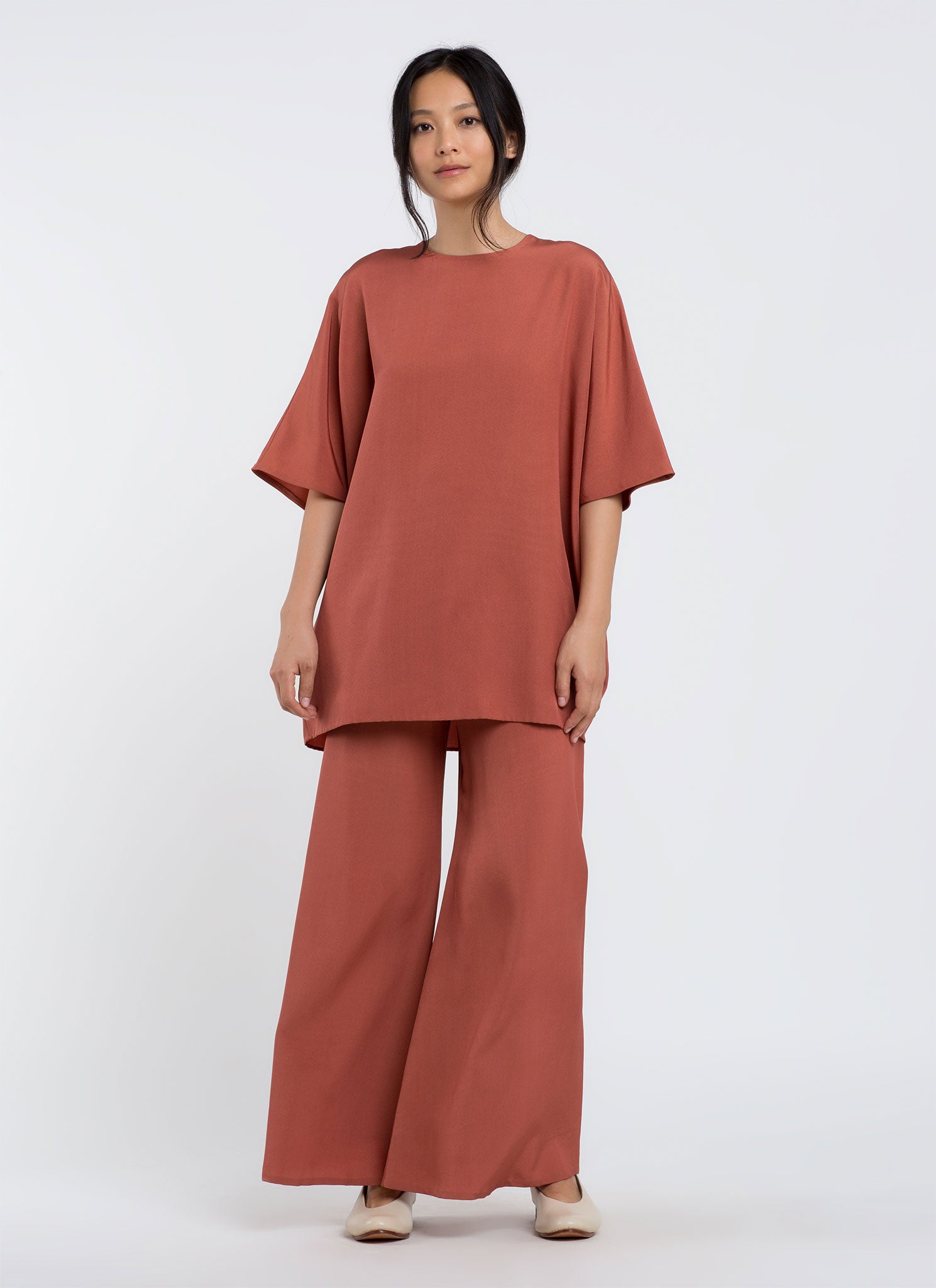 Silk & Cashmere Boatneck Top and Trouser Set | Jean and Temple – Jean and  Temple Ltd