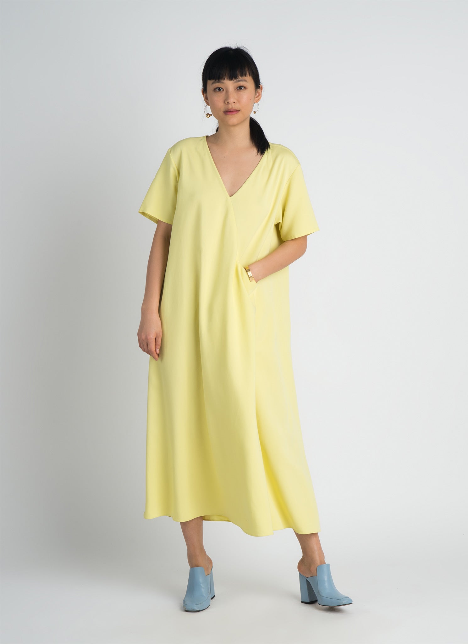 mango dress KAAREM - Mango Short Sleeve V Pocket Dress