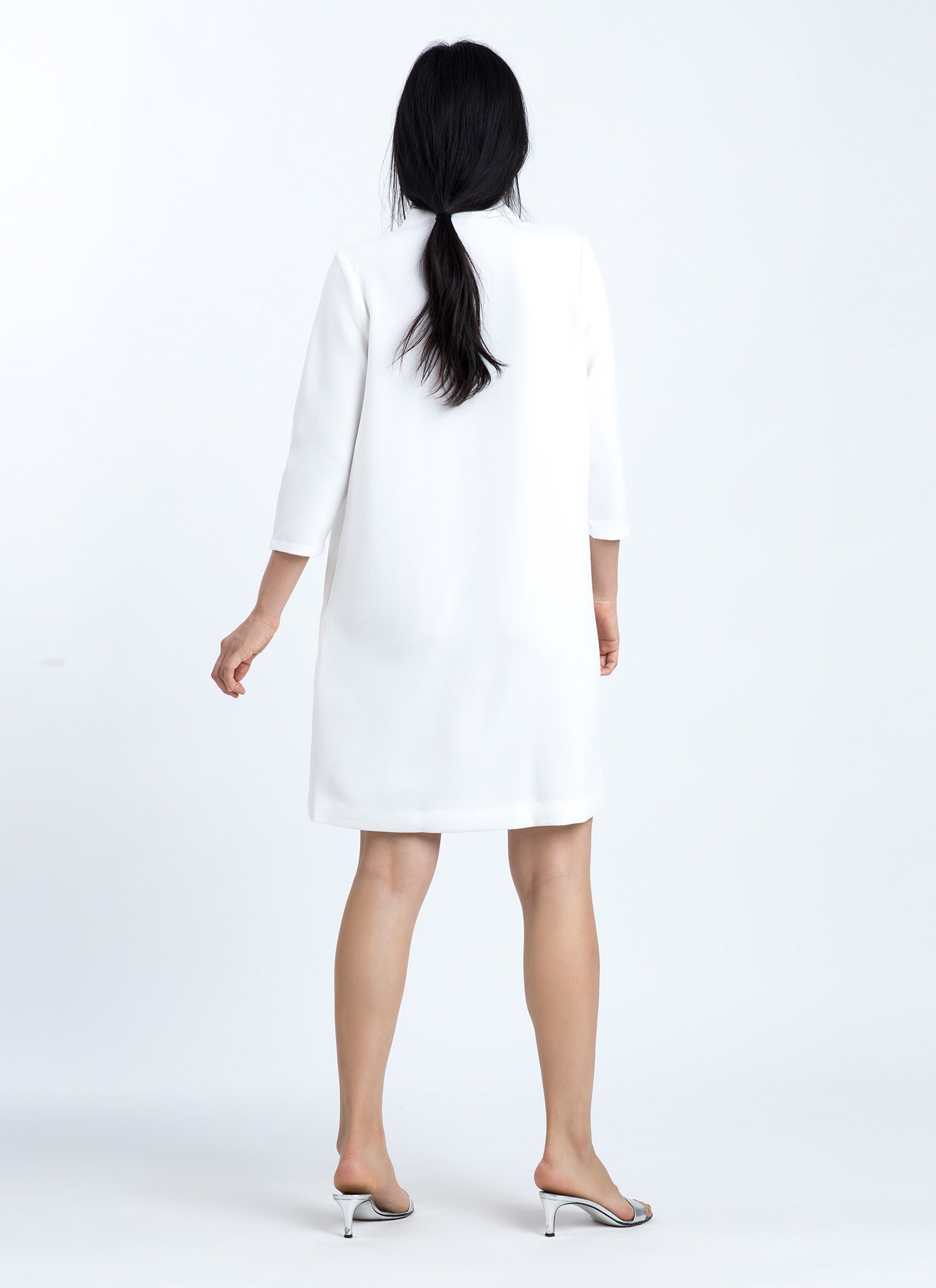 KAAREM - Pure 3/4 Sleeve Mockneck Dress