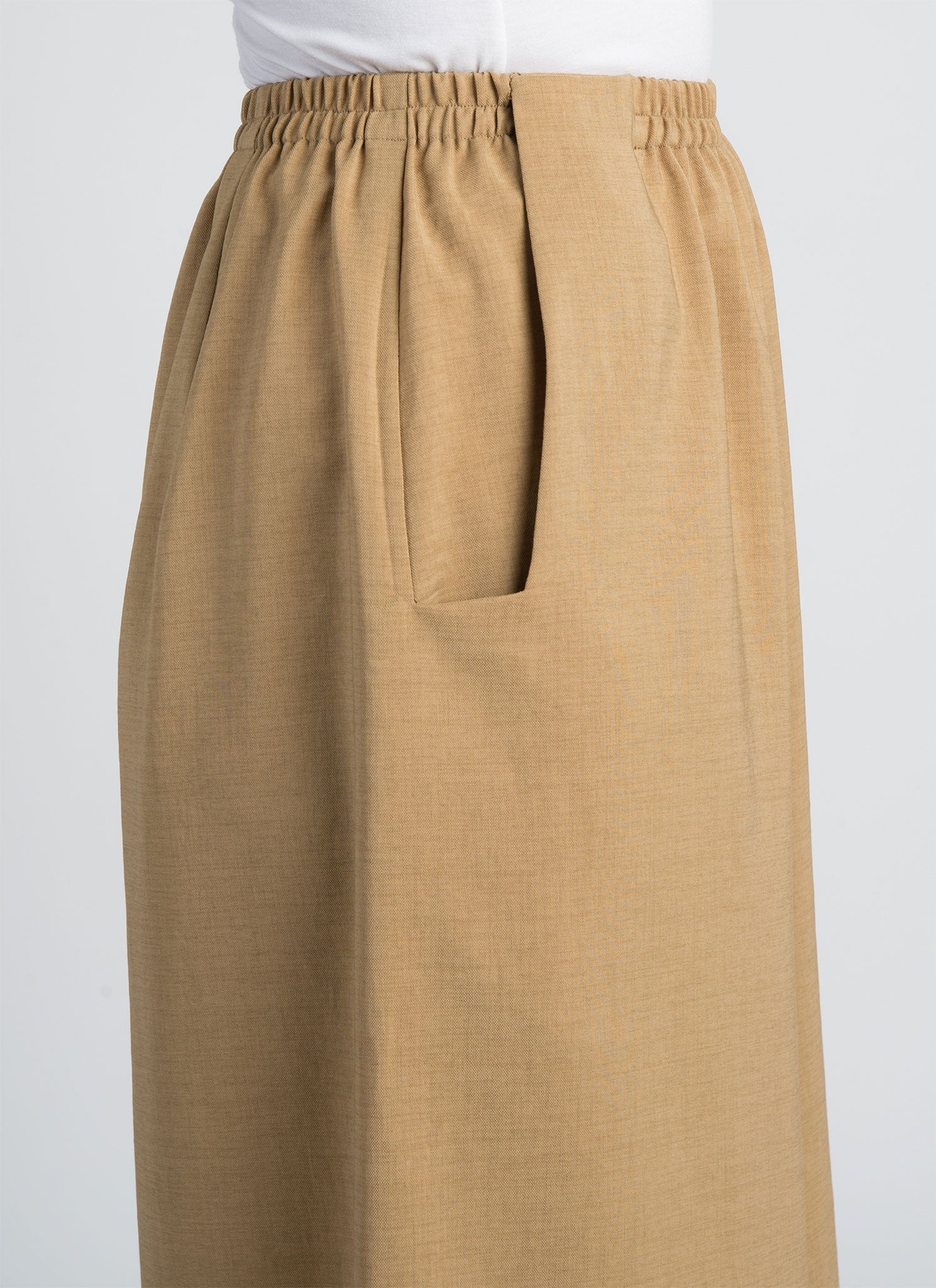 Stamen Cropped Pocket Pant w/ Elastic - Light Brown