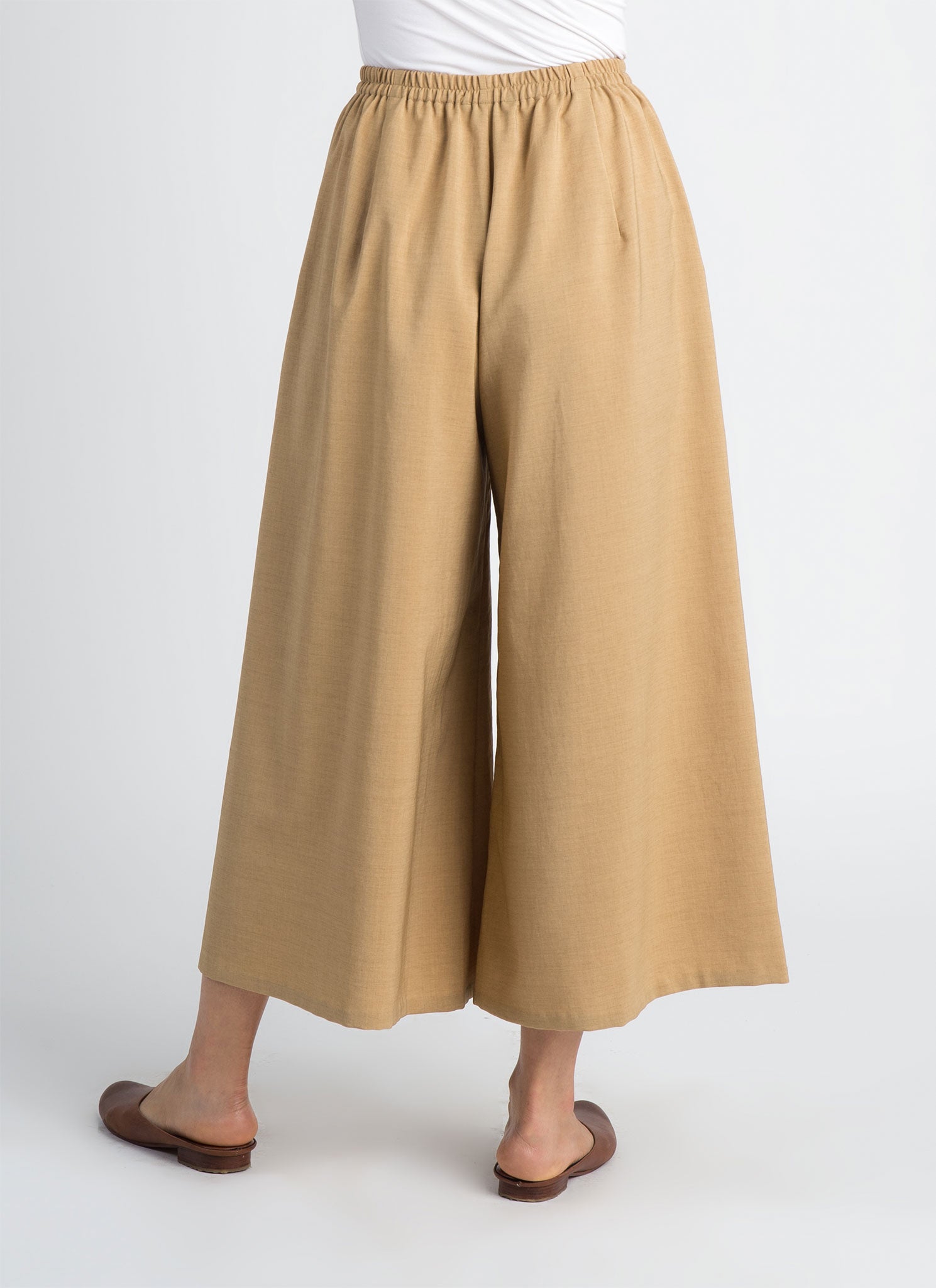 Stamen Cropped Pocket Pant w/ Elastic - Light Brown