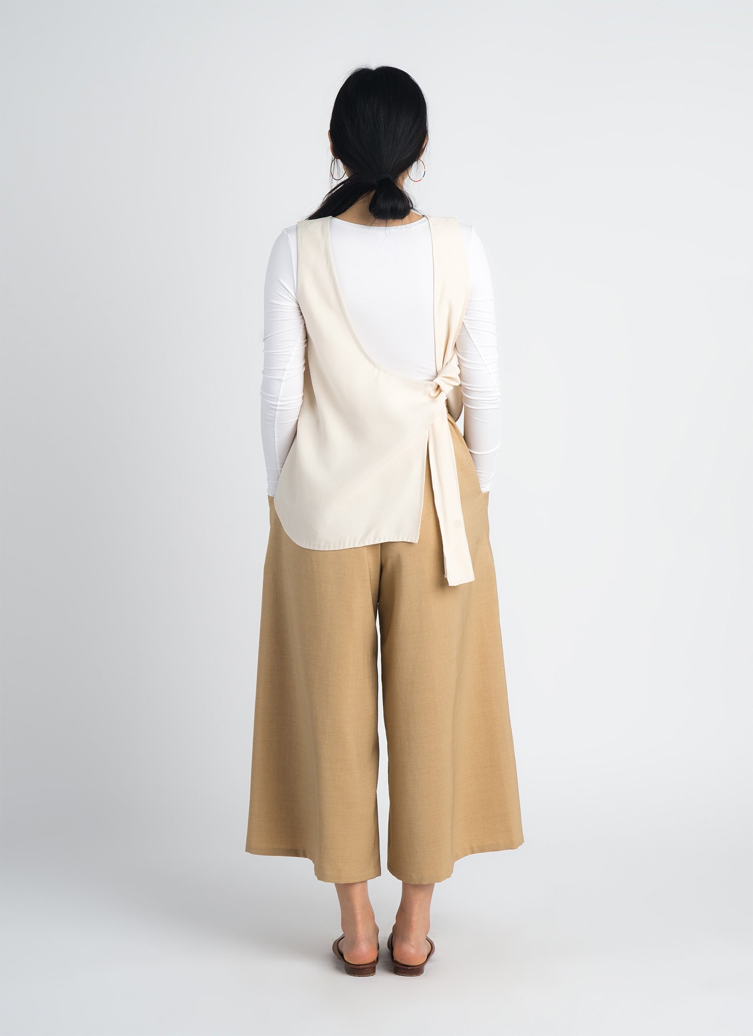 Stamen Cropped Pocket Pant w/ Elastic - Light Brown