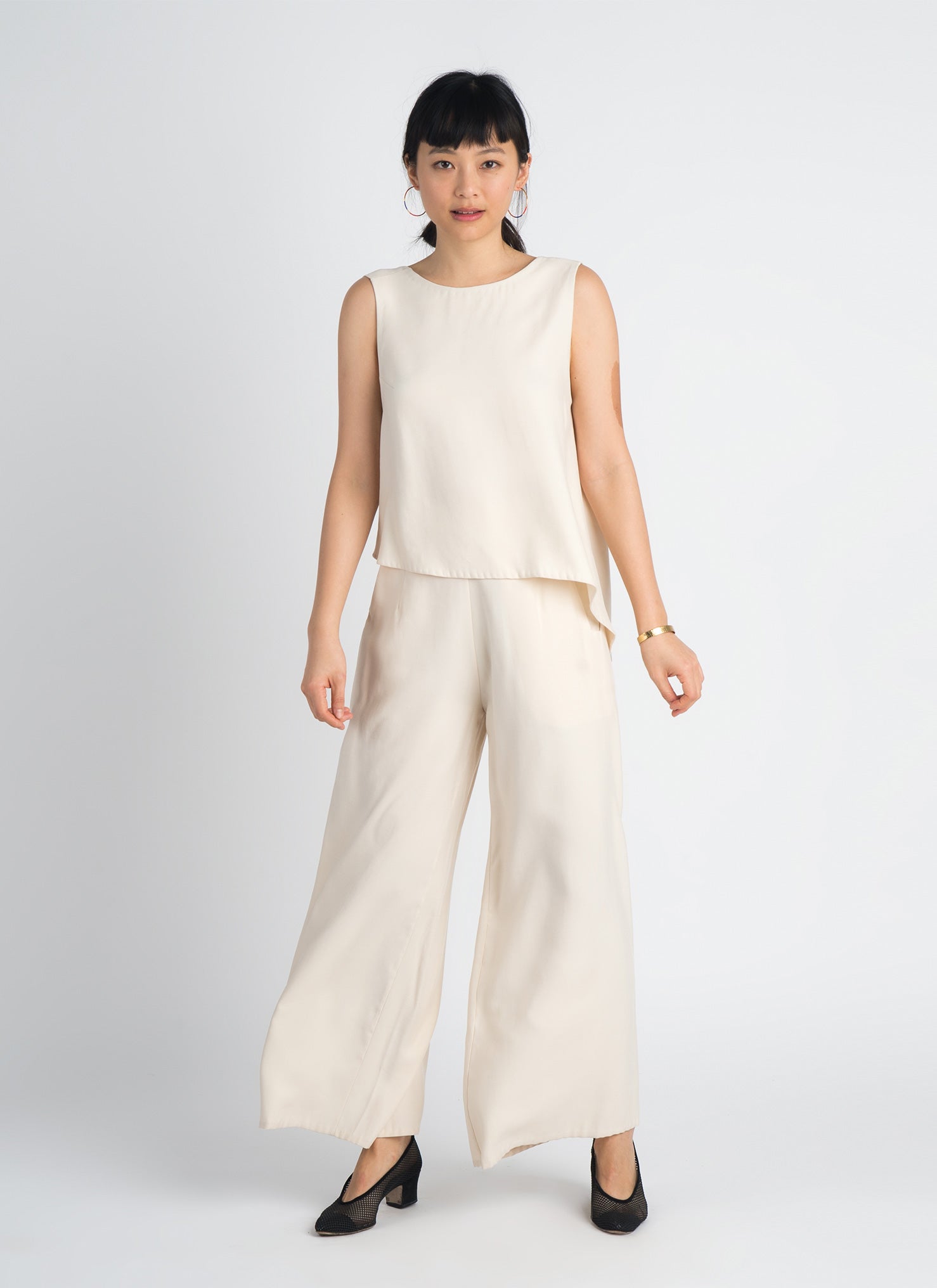 KAAREM - Flute Wide Leg Pant - Beige