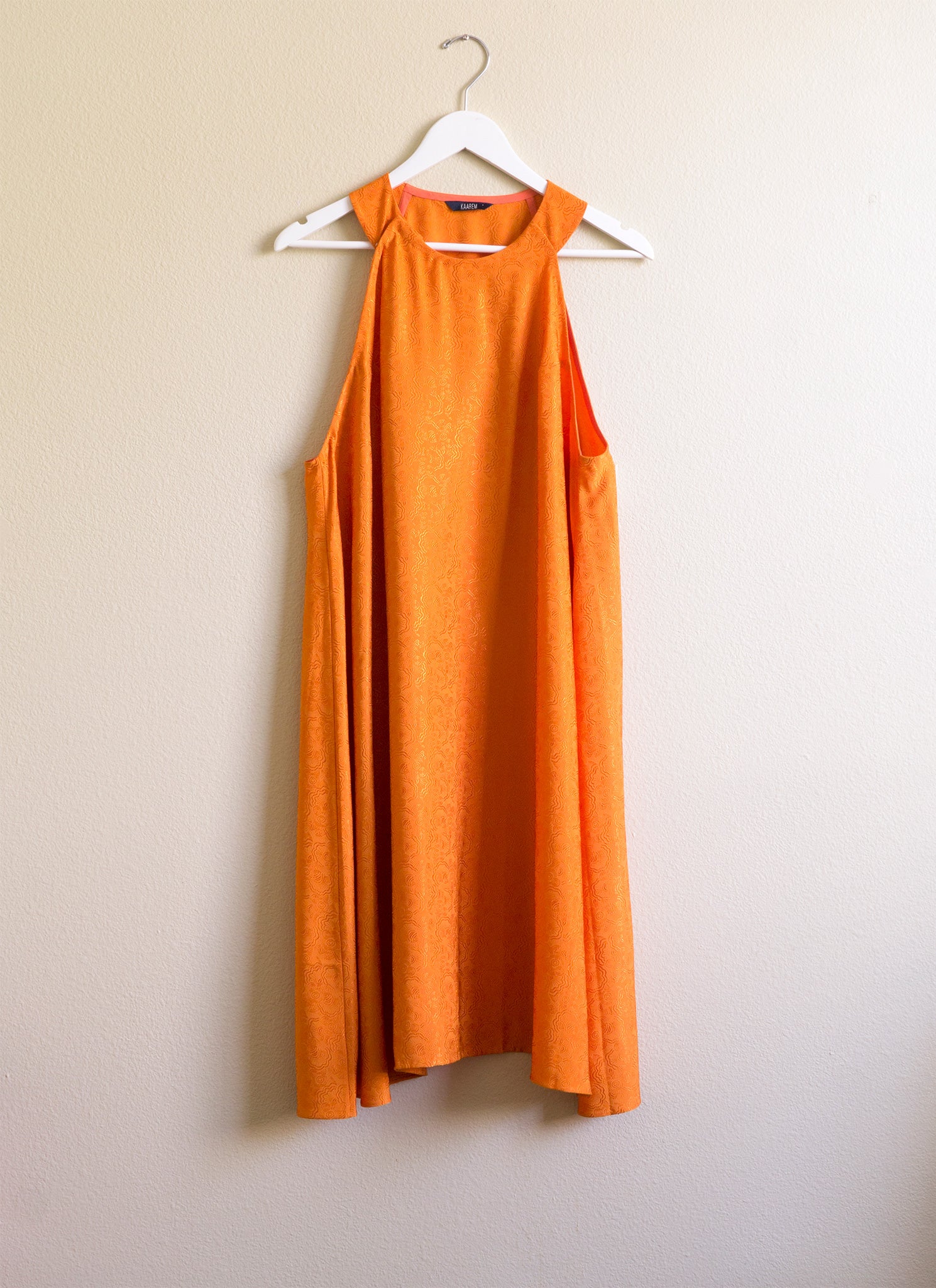 Mai A-Line Sleeveless Midi Dress - Kumquat Brocade (Gm) Mai A-Line Sleeveless Midi Dress - Kumquat Brocade (Gm)