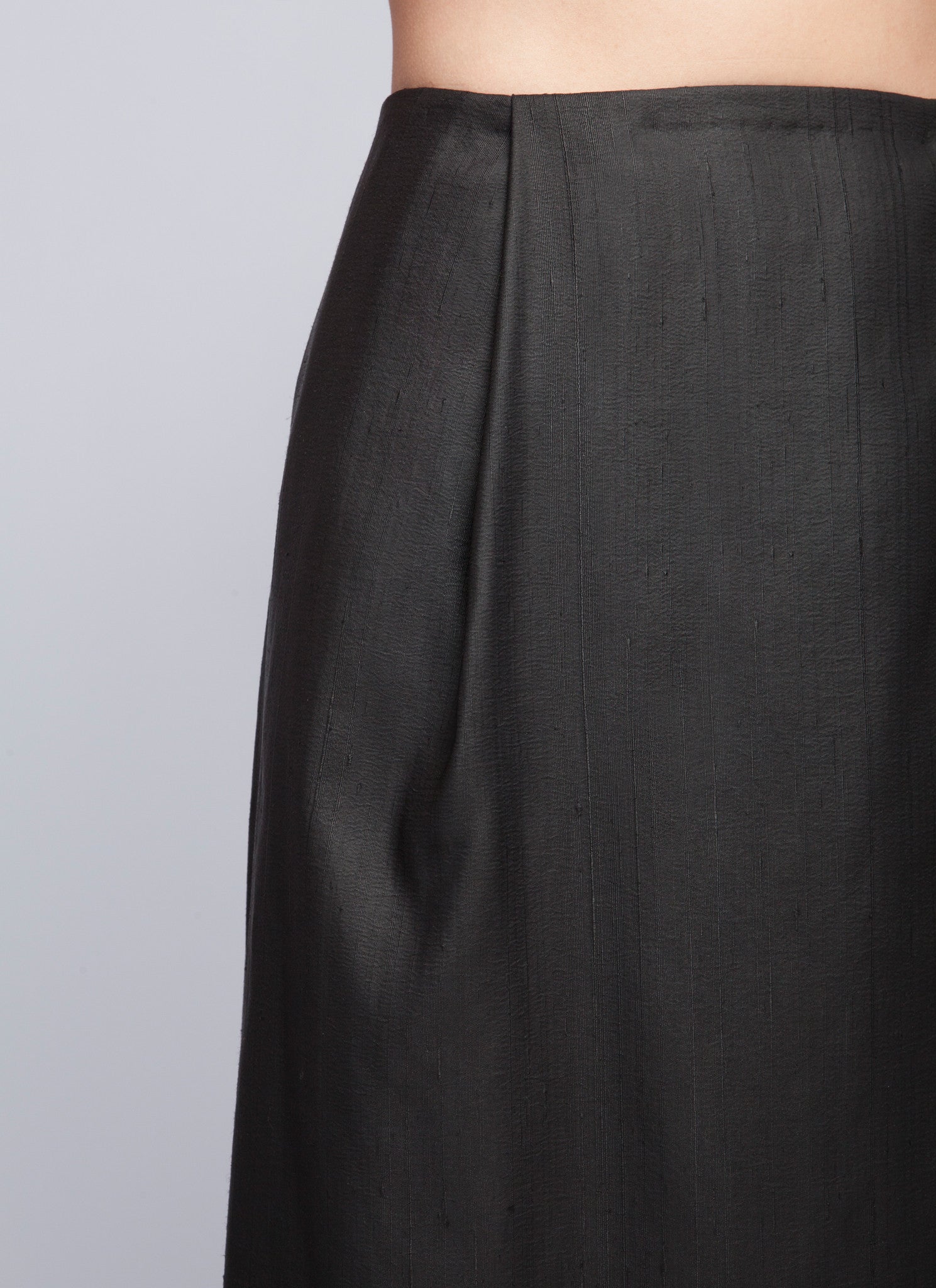 KAAREM - Patches Midi Silk Skirt - Mollis Black