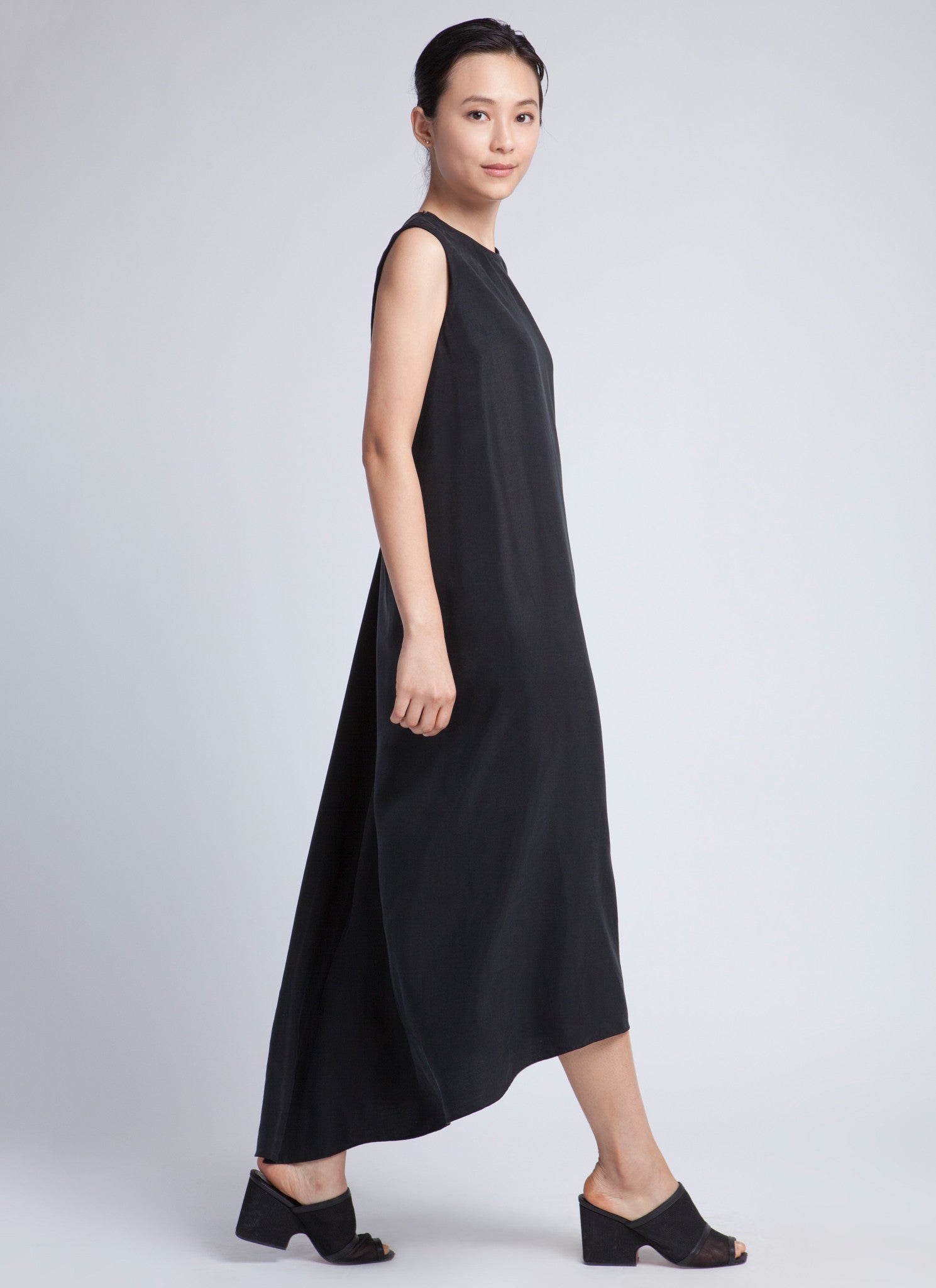 et ochs kamila sleeveless square neck layered column maxi dress ET OCHS